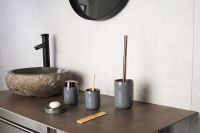 Стакан для зубных щеток Ridder Abby Серый арт-2160137 — фото 2, Стаканы для зубных щеток