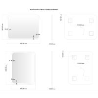 Зеркало Aquanet Вега 60 с подсветкой с сенсорным выключателем арт-330496 — фото 8, Зеркала в ванную комнату