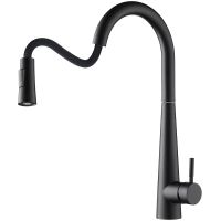 Смеситель для кухни Orange Steel Черный матовый арт-M99-007b — фото 1, Смесители для кухни