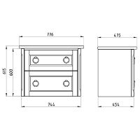 Товар: Комплект мебели для ванной ASB-Woodline Рома 80П подвесной Белый арт-10856+27654+12221 - фото 12 Комплект мебели для ванной ASB-Woodline Рома 80П подвесной Белый арт-10856+27654+12221 — фото 12, Комплекты мебели для ванной