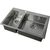 Кухонная мойка ZorG Light Нержавеющая сталь арт-ZL R 780-2-510-R — фото 1, Кухонные мойки