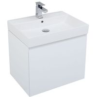 Тумба под раковину Aquanet Йорк 70 подвесная Белый глянец арт-202093 — фото 2, Тумбы под раковину