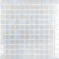 Стеклянная мозаика Vidrepur Shell № 563 White на сетке 25х25 см арт-С0004170 — фото 1, Мозаика