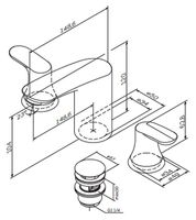 Смеситель для раковины AM.PM Like Хром арт-F8008000 — фото 8, Смесители для раковины