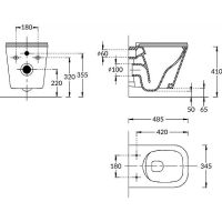 Товар: Унитаз Kerama Marazzi Cubo подвесной с сиденьем Микролифт арт-CU.wc.02 - фото 5 Унитаз Kerama Marazzi Cubo подвесной с сиденьем Микролифт арт-CU.wc.02 — фото 5, Подвесные унитазы