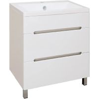 Тумба под раковину Runo Парма 75 Белая арт-00000001141 — фото 1, Тумбы под раковину