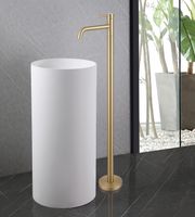 Товар: Смеситель для раковины Abber Wasser Kreis Золото матовое арт-AF8140G - фото 2 Смеситель для раковины Abber Wasser Kreis Золото матовое арт-AF8140G — фото 2, Смесители напольные