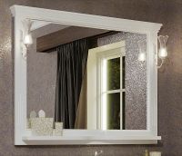 Зеркало Opadiris Риспекто 120 Белое матовое с выключателем арт-00-00007051 — фото 2, Зеркала в ванную комнату