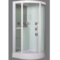 Душевая кабина Grossman GR-141 100x100 профиль Белый стекло прозрачное арт-GR141 — фото 1, Душевые кабины