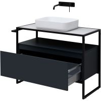 Тумба под раковину Allen Brau Priority 100 Антрацит матовый арт-1.31003.AM — фото 7, Тумбы под раковину