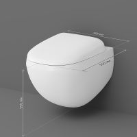 Товар: Унитаз AM.PM Sensation подвесной без сиденья арт-C301700WH - фото 10 Унитаз AM.PM Sensation подвесной без сиденья арт-C301700WH — фото 10, Подвесные унитазы