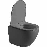 Унитаз Vincea Globo подвесной Антрацит матовый с сиденьем Микролифт арт-VT1-14SMA — фото 3, Подвесные унитазы