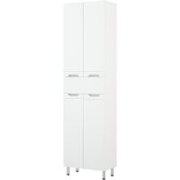 Шкаф пенал Corozo Лея 50 Z1 Белый арт-SD-00000001 — фото 2, Пеналы для ванной комнаты