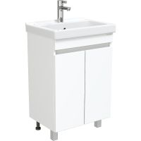 Тумба под раковину Onika Милтон Квадро 55 Белая арт-105561 — фото 1, Тумбы под раковину