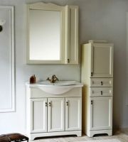 Шкаф пенал Orange Classic 40 Белый арт-F7-40PE3 — фото 3, Пеналы для ванной комнаты