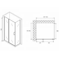 Товар: Душевой уголок Abber Sonnenstrand 100х75 профиль Хром стекло матовое арт-AG04100MS-S75M - фото 4 Душевой уголок Abber Sonnenstrand 100х75 профиль Хром стекло матовое арт-AG04100MS-S75M — фото 4, Прямоугольные душевые уголки