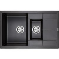 Кухонная мойка Paulmark Flugen 60/1,5 Черная арт-PM237850-BL — фото 1, Кухонные мойки