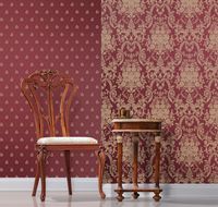 Обои Milassa Flos 8 020 Флизелин (1*10,05) Красный, Дамаск арт-Flos8 020 — фото 2, Обои для стен