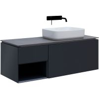 Тумба под раковину Allen Brau Infinity 120 R подвесная Антрацит матовый арт-1.21008.AM — фото 1, Тумбы под раковину