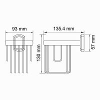 Держатель освежителя воздуха WasserKRAFT Oder Хром арт-K-3045 — фото 3, Держатели освежителя воздуха