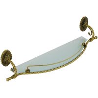 Стеклянная полка Migliore Edera Бронза арт-16898 — фото 1, Полки для ванной и душа