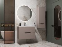 Тумба под раковину Style Line Матис 70 подвесная Тауп темный арт-ЛС-00002297 — фото 2, Тумбы под раковину