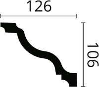 Карниз NMC Wallstyl 3028379 2000x106x126 мм арт-WT11 New — фото 2, Карнизы