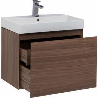 Тумба с раковиной Aquanet Нью-Йорк 70 подвесная Орех арт-213935 — фото 4, Тумбы с раковиной