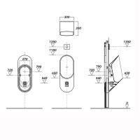 Писсуар Simas Vignoni подвесной Белый арт-VI03bi — фото 2, Писсуары
