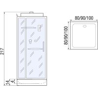 Душевая кабина River Tana 80x80 с поддоном арт-10000003114 — фото 13, Душевые кабины