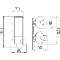 Дозатор для жидкого мыла Haiba Хром арт-HB407-1 — фото 2, Диспенсеры для жидкого мыла