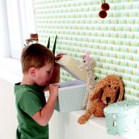 Обои детские Casadeco Rose Nino Винил на флизелине (0,53*10,05) Разноцветный, Геометрия арт-85557245 — фото 2, Обои для стен