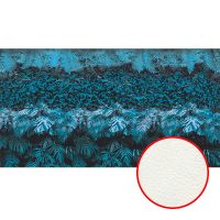 Фреска Ortograf Oasis 32753 Фактура флок FLK Флизелин (5*2,7) Синий, Листья арт-32753 (флок FLK) — фото 1, Фрески