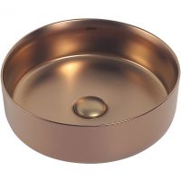 Раковина-чаша Abber Bequem 36 Розовое золото матовое арт-AC2108MRG — фото 1, Раковины накладные