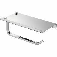 Держатель туалетной бумаги Haiba с полкой Хром арт-HB330 — фото 1, Держатели туалетной бумаги