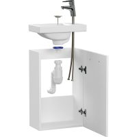 Тумба с раковиной Cersanit Lara 40 подвесная Белая арт-64228 — фото 3, Тумбы с раковиной