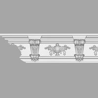 Карниз Decomaster 2400x170x140 мм арт-DT 9885 — фото 1, Карнизы