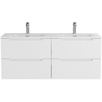 Тумба под раковину BelBagno Etna 120 подвесная Bianco Lucido арт-ETNA-1200-4C-SO-2-BL — фото 1, Тумбы под раковину