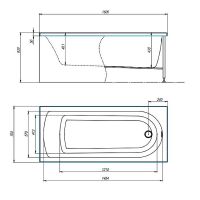 Акриловая ванна Timo Mika 160x70 без гидромассажа арт-MIKA1670 — фото 5, Акриловые ванны