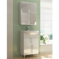 Товар: Зеркальный шкаф Vigo Grand 55 Белый арт-zsh.GRA.55 - фото 2 Зеркальный шкаф Vigo Grand 55 Белый арт-zsh.GRA.55 — фото 2, Зеркальные шкафы в ванную