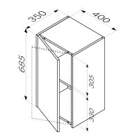 Подвесной шкаф AM.PM Func 40 Дуб крафт арт-M8FCH0402OF — фото 9, Шкафы для ванной