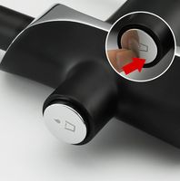 Смеситель для кухни Gappo G03-6 Черный матовый Хром арт-G4303-6 — фото 4, Смесители для кухни