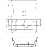 Акриловая ванна Vincea 170x80 без гидромассажа арт-VBT-425-1700 — фото 5, Акриловые ванны