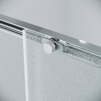 Душевая дверь Grossman Style 110 профиль Хром стекло шиншилла арт-100.K33.05.110.10.02 — фото 7, Раздвижные душевые двери