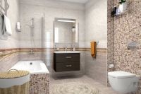 Мозаика Cersanit Alba Mosaic многоцветный AI2L451G 30х30 см арт-A-AI2L451\G — фото 2, Мозаика