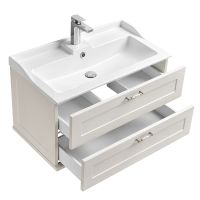 Товар: Тумба под раковину Aquaton Леон 80 подвесная Дуб белый арт-1A186301LBPS0 - фото 2 Тумба под раковину Aquaton Леон 80 подвесная Дуб белый арт-1A186301LBPS0 — фото 2, Тумбы под раковину