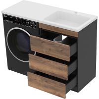 Товар: Тумба с раковиной Misty Коломбо 120 R Дуб Галифакс Антрацит арт-УТ000015588 - фото 5 Тумба с раковиной Misty Коломбо 120 R Дуб Галифакс Антрацит арт-УТ000015588 — фото 5, Тумбы с раковиной