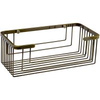 Полка корзина WasserKRAFT Exter Светлая бронза арт-K-744 — фото 1, Полки для ванной и душа