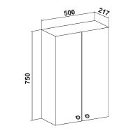 Товар: Подвесной шкаф Runo Кредо 50 Белый арт-00000000061 - фото 3 Подвесной шкаф Runo Кредо 50 Белый арт-00000000061 — фото 3, Шкафы для ванной