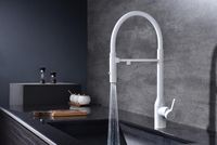 Смеситель для кухни Paulmark Magneto One Белый матовый арт-Ma213188-WH — фото 4, Смесители для кухни